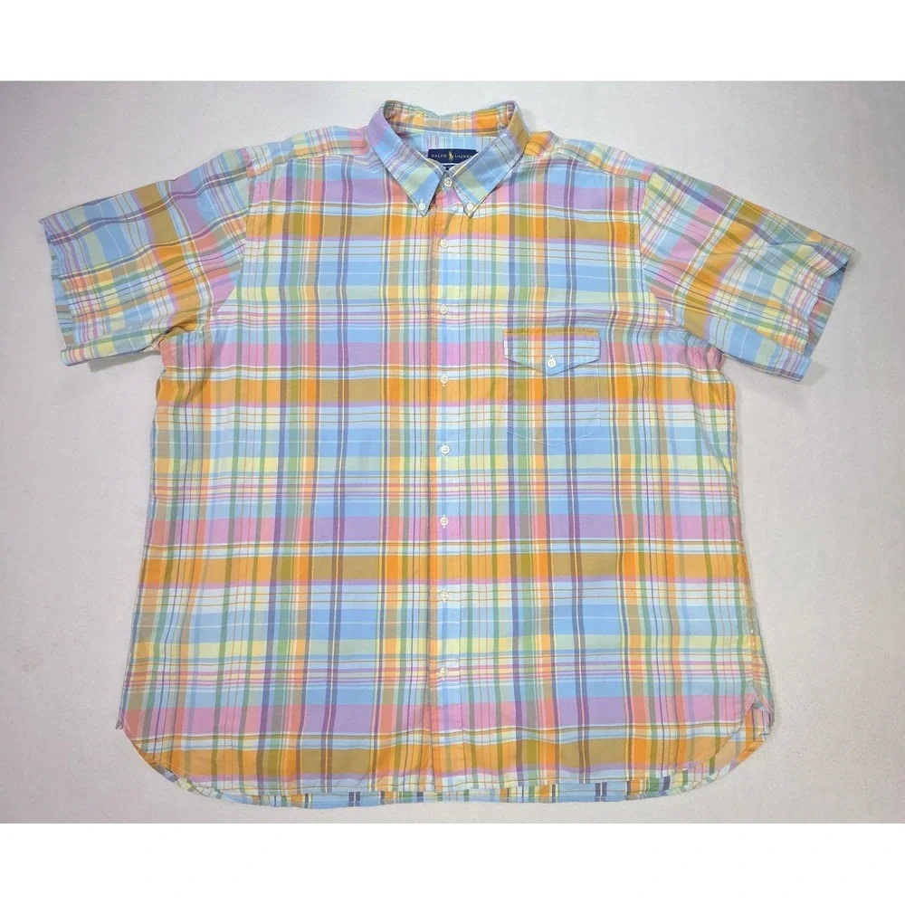 Polo Ralph Lauren Polo Shirt Mens 2XB Big LIMITED USE Beach Twill Short Sleeve